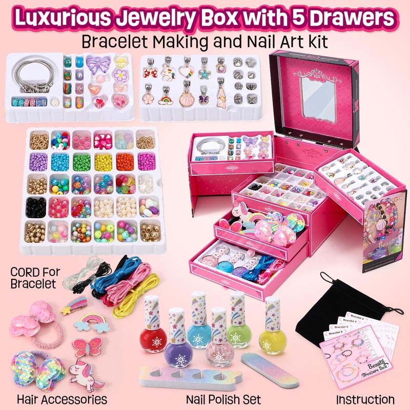 🎅49% OFF 🎁 Girls Charm Bracelet Making Kit