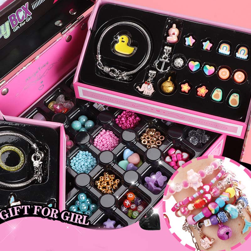🎅49% OFF 🎁 Girls Charm Bracelet Making Kit